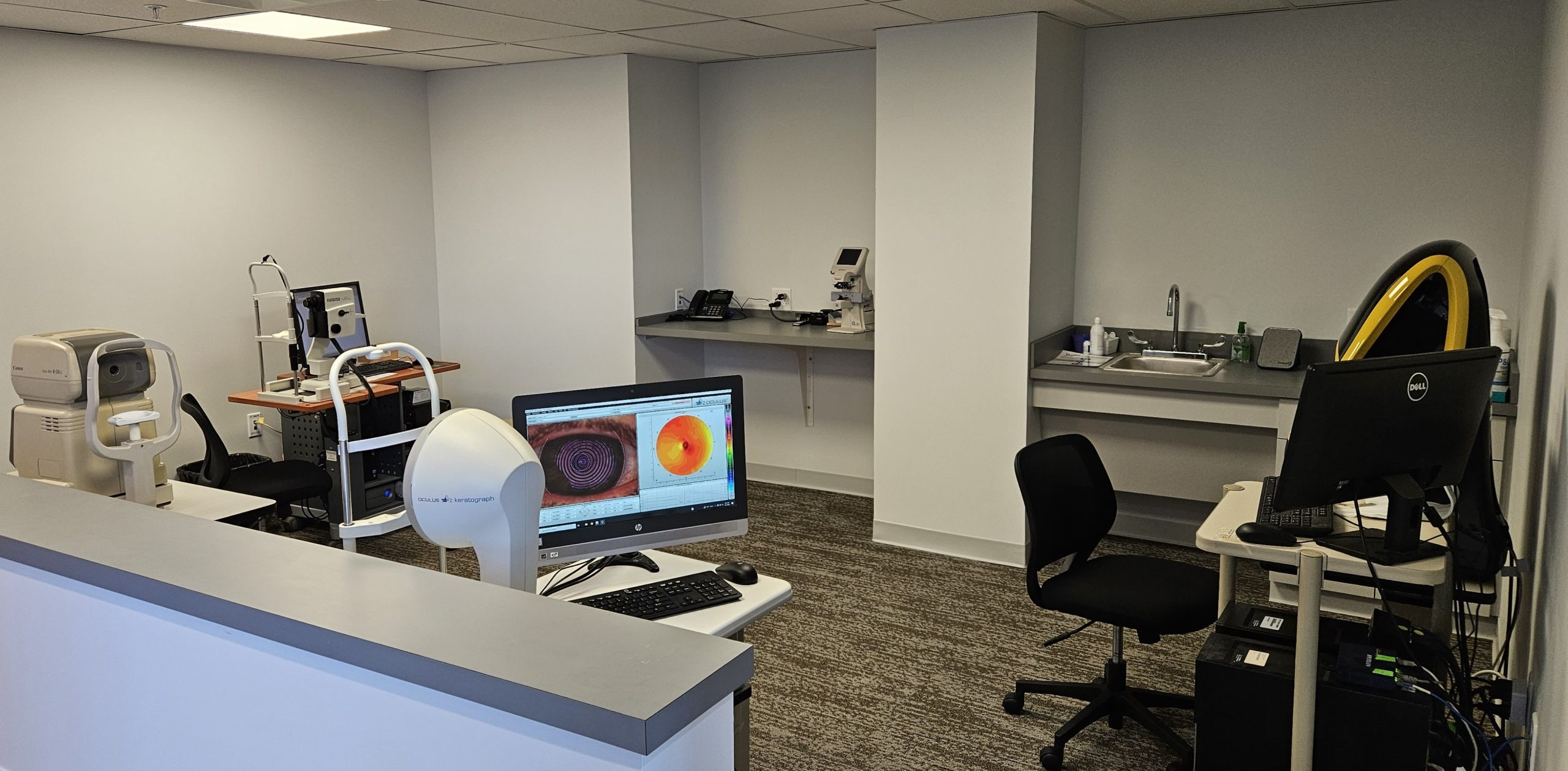 Photo of the testing area